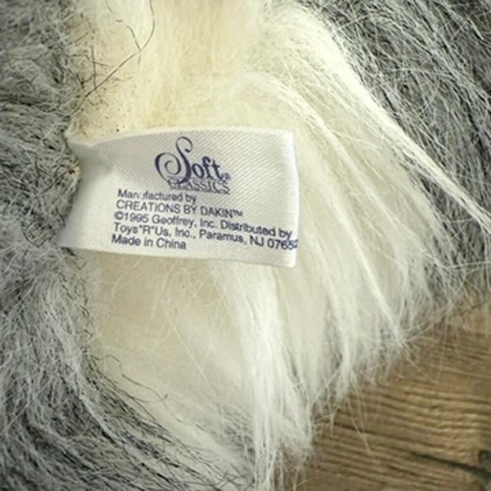Dakin Soft Classics Old English Sheepdog Plush 1995 Toys R Us 25” NWT Realistic - Picture 6 of 11